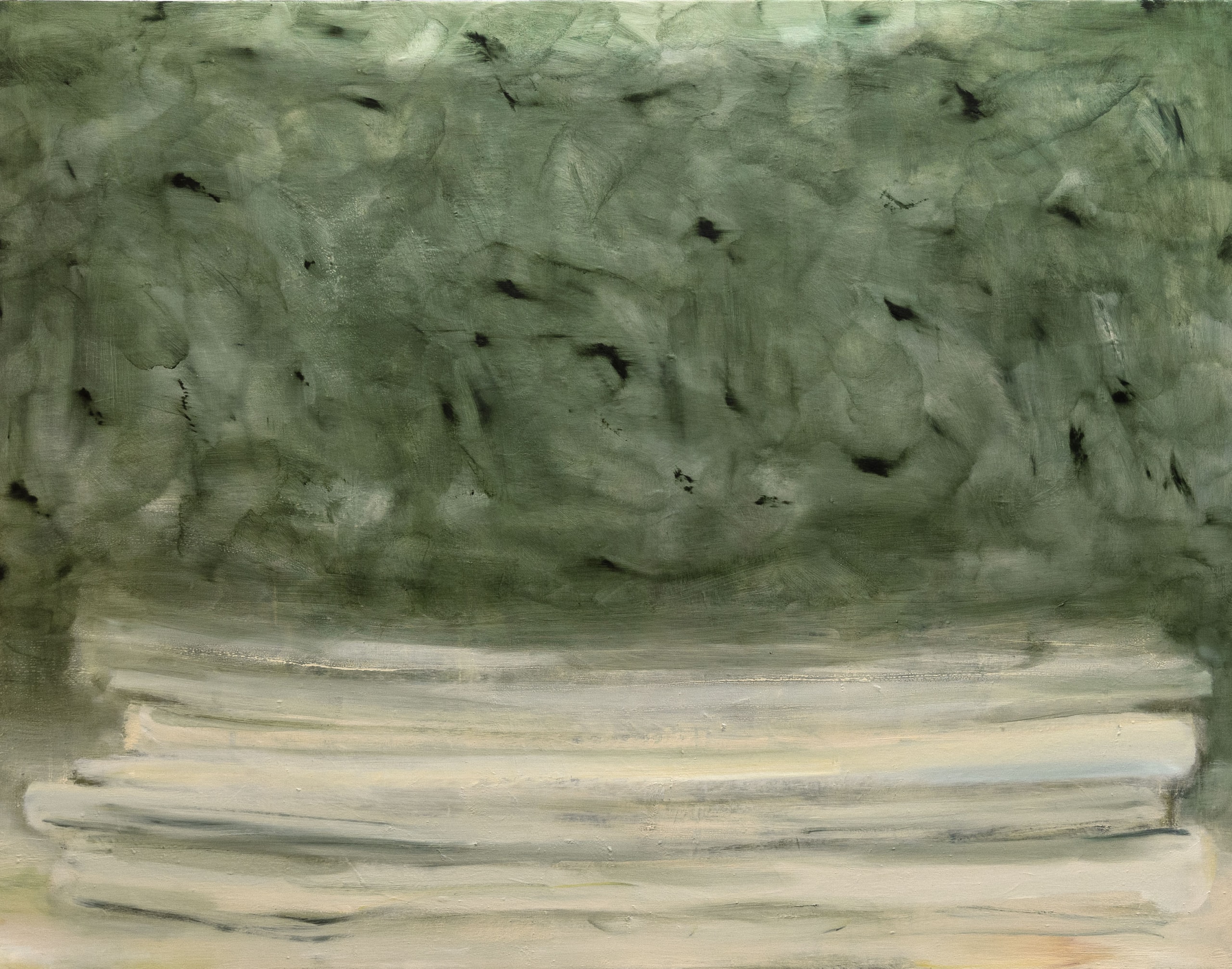 Grumes , huile sur toile, 114 x 146 cm
